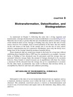 Introduction to ENVIRONMENTAL TOXICOLOGY Impacts of Chemicals Upon Ecological Systems - CHAPTER 9 potx
