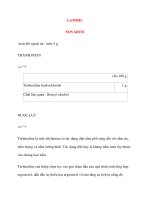 Lý thuyết y khoa: Tên thuốc LAMISIL NOVARTIS ppsx