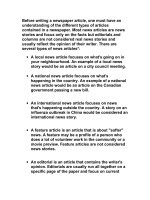 TYPES OF NEWSPAPER ARTICLES pptx