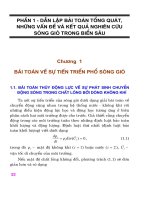 Mô hình hóa toán học sóng gió trong đại dương bất đồng nhất không gian ( Đại học quốc gia Hà Nội ) - Chương 1 pptx