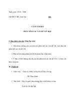 CÁCH LÀM BÀI PHÂN TÍCH CÁC VẤN ĐỀ VĂN HỌC pptx