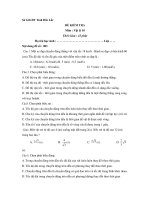 ĐỀ KIỂM TRA Vật lý 10 đề số : 003 doc