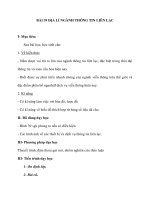 BÀI 39 ĐỊA LÍ NGÀNH THÔNG TIN LIÊN LẠC pdf