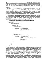 Giáo trình hướng dẫn lý thuyết kèm theo bài tập thực hành Orale 11g tập 2 part 7 pdf