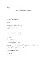 Tiết 81 LẬP DÀN Ý BÀI VĂN NGHỊ LUẬN potx