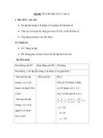 Tiết 40: ÔN TẬP HỌC KỲ I ( Tiết 2) doc