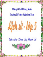 Giáo án điện tử tiểu học môn lịch sử: Vượt qua hoàn cảnh khó khăn docx