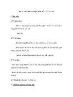 Bài 2: TRÌNH BÀY MỘT MẪU SỐ LIỆU docx