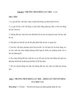 Chủ đề 2 : PHƯƠNG PHÁP ĐỘNG LỰC HỌC (4 tiết) pptx