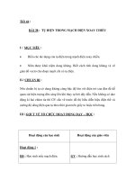 BÀI 38 : TỤ ĐIỆN TRONG MẠCH ĐIỆN XOAY CHIỀU ppsx