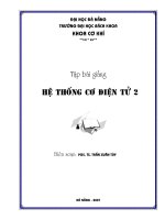 Hệ thống cơ đIện tử 2 - Chương 1 pdf