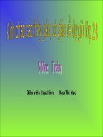 Giáo án điện tử tiểu học: Ôn toán hình học lớp 2 docx