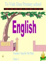 Giáo án điện tử tiểu học: Tiếng anh- sing a song pps