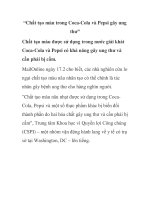 “Chất tạo màu trong Coca-Cola và Pepsi gây ung thư” potx