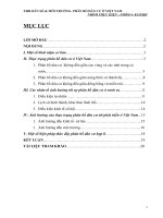 Tiểu luận : Dân số và môi trường docx