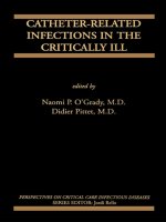 CATHETER-RELATED INFECTIONS IN THE CRITICALLY ILL - PART 1 doc