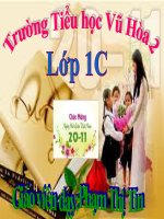 Giáo án điện tử mầm non: Tiếng việt vần uôn docx