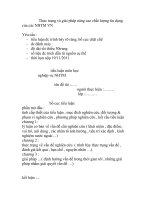 Thực trạng và giải pháp nâng cao chất lượng tín dụng của các NHTM VN pptx