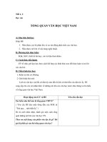 Tiết 1, 2 Đọc vănTỔNG QUAN VĂN HỌC VIỆT NAM pdf
