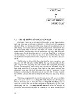 Kỹ thuật và quản lý hệ thống nguồn nước ( Đại học Quốc gia Hà Nội ) - Chương 7 pps