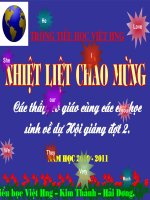 Giáo án điện tử tiểu học môn tiếng anh: Tiếng anh lớp 5 pptx