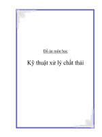 Đồ án xử lý chất thải