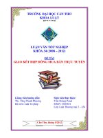 giao kết hợp đồng mua bán trực tuyến