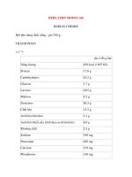 Lý thuyết y khoa: Tên thuốc BERLAMIN MODULAR BERLIN CHEMIE pdf