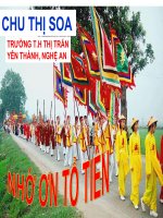 Giáo án điện tử tiểu học môn đạo đức: Nhớ ơn tổ tiên ppt