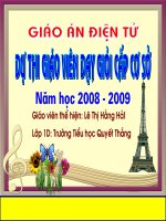 Giáo án điện tử tiểu học: Học vần êu, uy docx