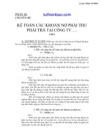 CHUYÊN ĐỀ KẾ TOÁN CÁC KHOẢN NỢ PHẢI THU PHẢI TRẢ TẠI CÔNG TY pps