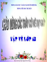 Giáo án điện tử tiểu học: Tập nặn lớp 1 pdf