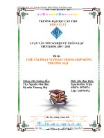 chế tài phạt vi phạm trong hợp đồng thương mại