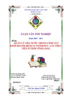 quản lý nhà nước trong lĩnh vực kinh doanh dịch vụ internet  lấy thực tiễn ở tỉnh vĩnh long