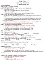 ĐỀ THI HỌC LÝ HKI VẬT LÝ LỚP 11TC pot