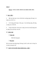 BÀI 14 : NĂNG LƯỢNG TRONG DAO ĐỘNG ĐIỀU HÒA potx