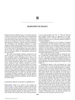 RRADIATION ECOLOGYRadiation Ecology or Radioecology is a term that came into common usage in 1956 ppt