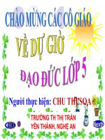 Giáo án điện tử tiểu học môn đạo đức:Kính già yêu trẻ(tiết 1) pot