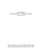 Quy hoạch tổng thể, phát triển kinh tế xã hội potx