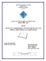quản lý và định đoạt tài sản chung của vợ chồng theo pháp luật hiện hành