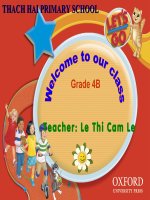 Giáo án điện tử tiểu học: tiếng anh lớp 1 let learn pptx