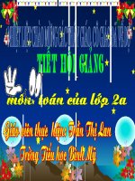 Giáo án điện tử tiểu học: Hội giảng toán lớp 2 docx