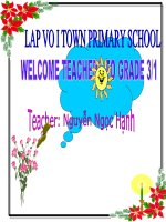 Giáo án điện tử tiểu học môn tiếng anh: My School potx