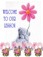 Giáo án điện tử tiểu học: Tiếng anh lớp 3- Unit 3 ppsx