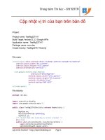 Lập trình Android: Tự động cập nhật vị trí doc