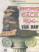 Phong cách học văn bản part 1 ppsx