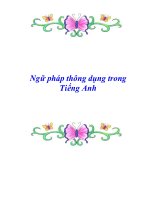Ngữ pháp thông dụng trong Tiếng Anh pptx