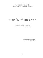 Nguyên lý thủy văn ( NXB ĐH Quốc gia Hà Nội ) - Chương mở đầu doc