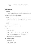 Tiết 12 MỘT SỐ BAZƠ QUAN TRỌNG pptx