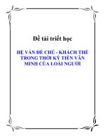 Đề tài triết học 